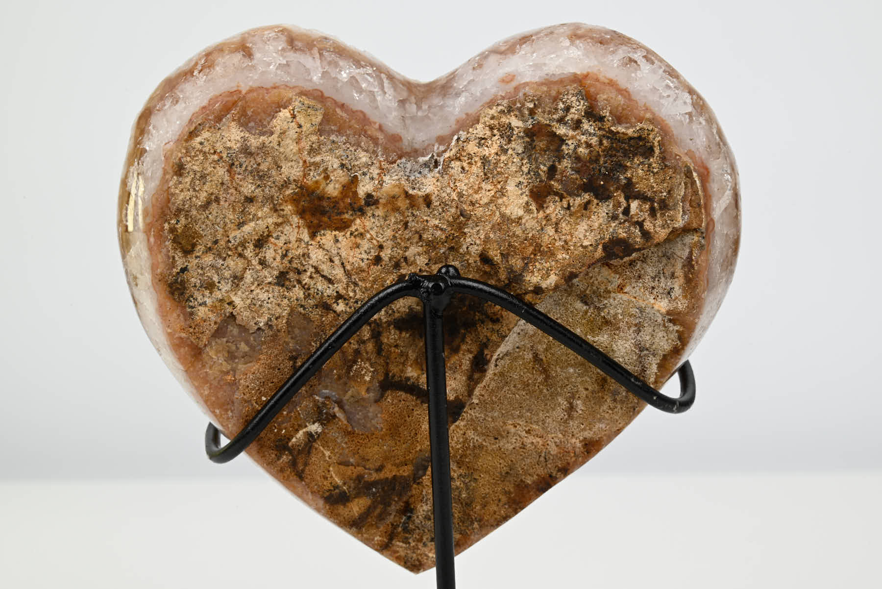 Extra Quality Citrine Heart - 0.55kg, 13cm high - #HTCITR-34012